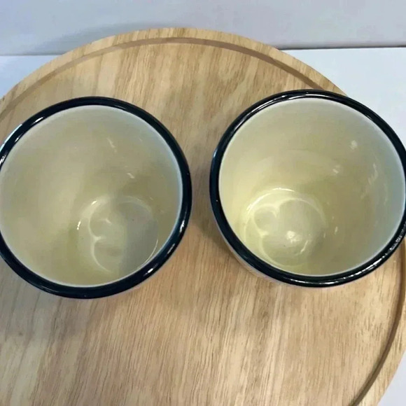 2 Tabletops Gallery le chef handcrafted mugs double sided matching 14oz 4 1/2” - Picture 4 of 8